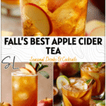 Glass of chilled apple cider iced tea with apple slices and cinnamon, a refreshing Iced Apple Cider Drink for fall. 2026